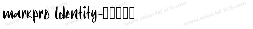 markpro ldentity字体转换